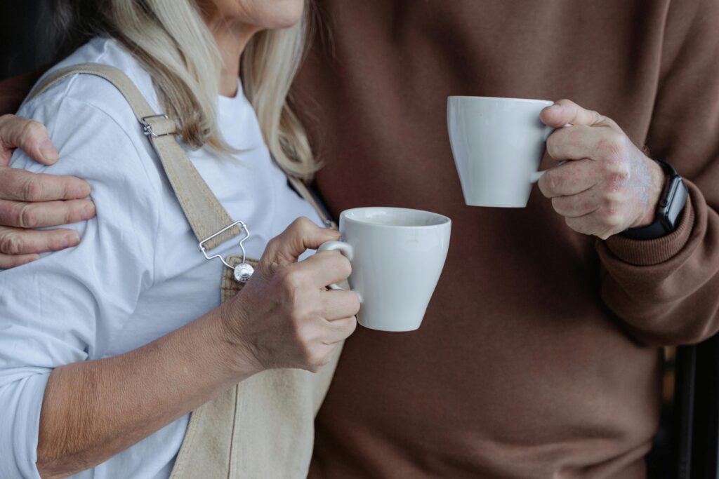 family conversation about senior living