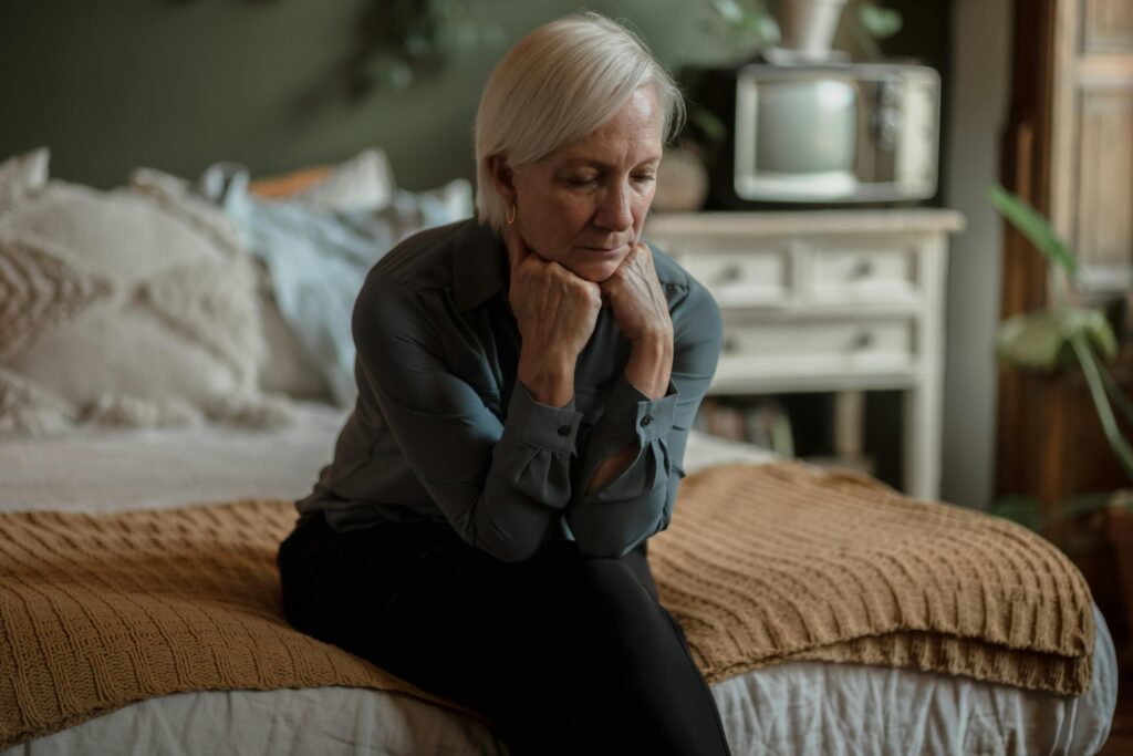 senior emotionally and socially withdrawing, possibly signaling it's time to talk about senior care